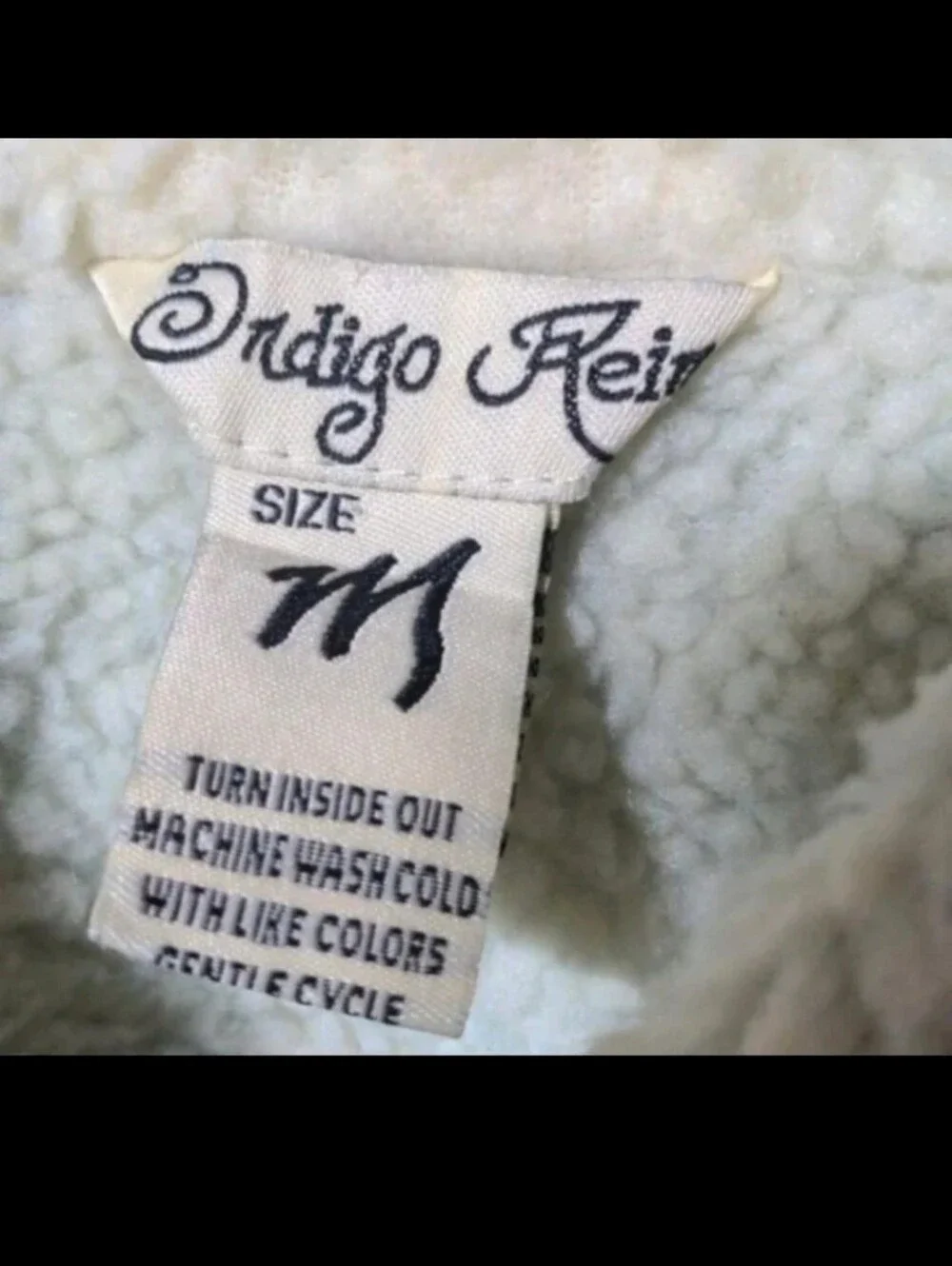 Kids Jean Sherpa Jacket! Retro ! Size 10